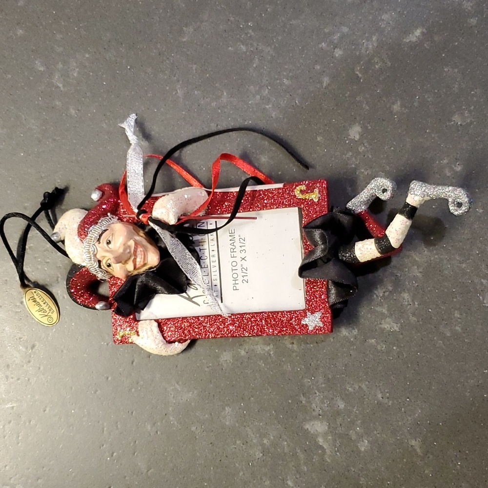 NWT Katherine's Collection Jester Picture Frame Holiday Ornament